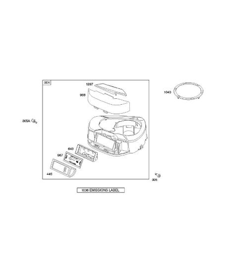 A - Depuratore aria, alloggiamento ventola B&S - 28 €¦ 282H07-0113-E1 brand Stihl
